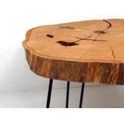 Stolik Stół z drewna dębowego owalny XL